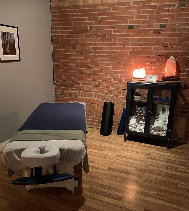 Hands On Massage Therapy treatment room